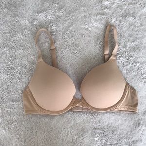 PINK Nude t-shirt push-up bra 32B